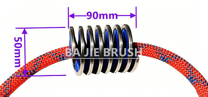 Climbing Rope Cleaning Coil Brush
